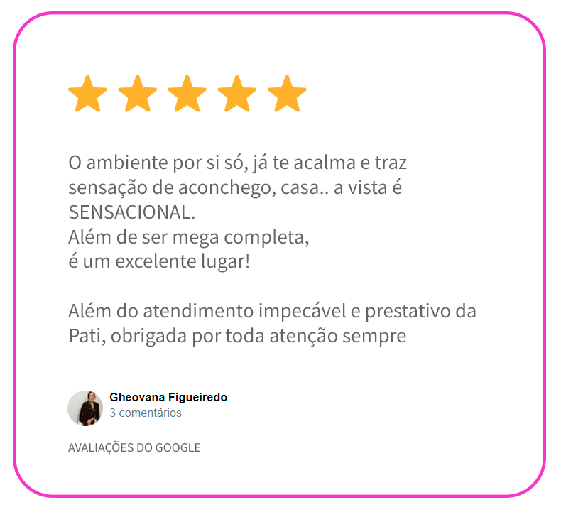 Avaliação Google Clinica Ancre