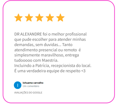Avaliação Google Clinica Ancre